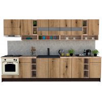Bucatarie COSSY NEW 340 Wenge / Decor K365